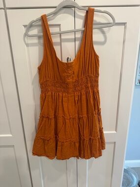 Urban Outfitters Burnt Orange Tiered Button-Front Camisole